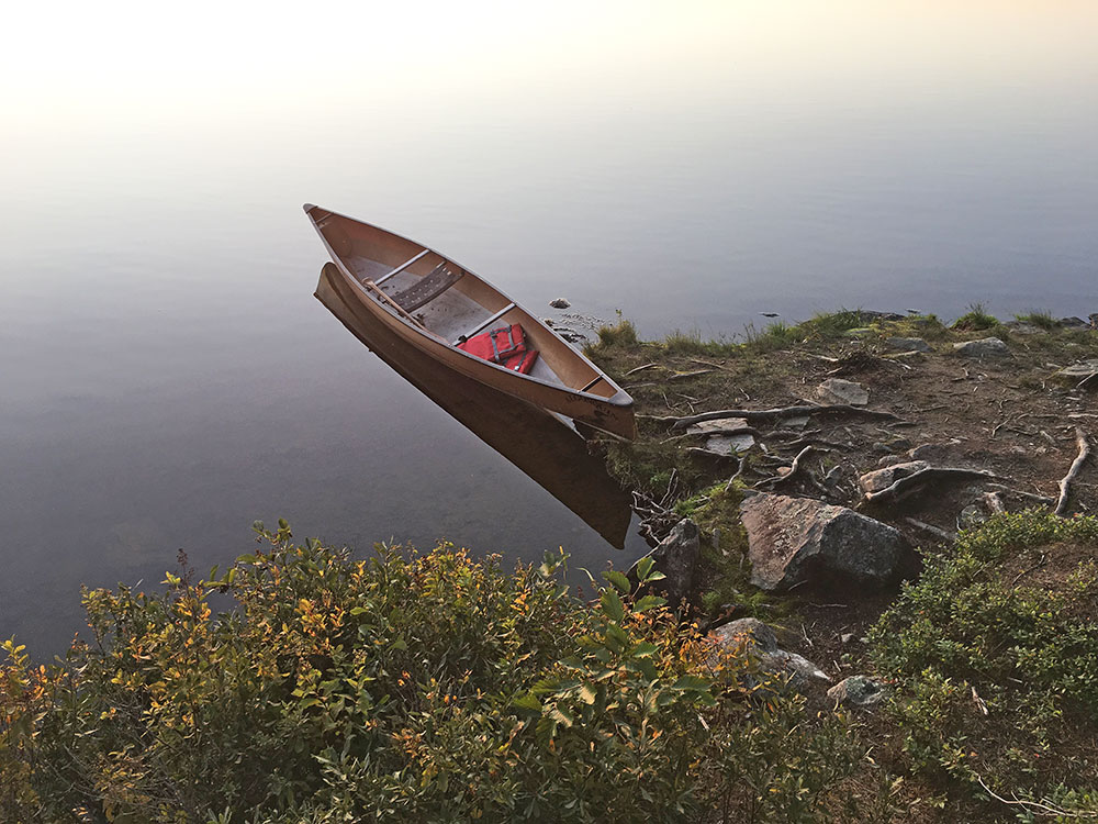 Big Trout Lake Campsite #26 canoe landing