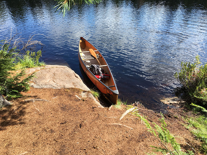 Polly Lake Campsite #1 canoe landing