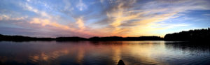 Stunning sunset on White Trout Lake