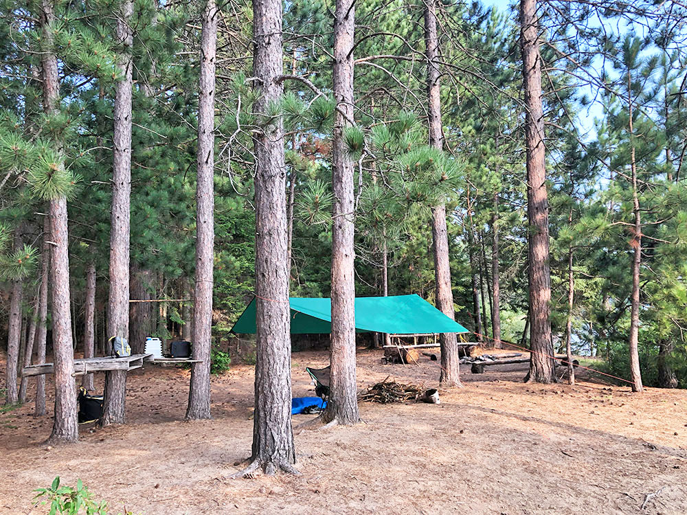 Shirley Lake Algonquin Park Campsite 3 interior of the campsite 1