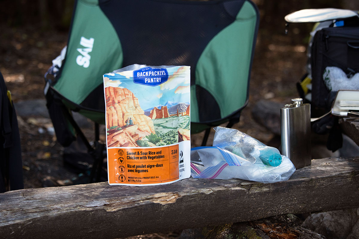 Backpackers Pantry Meal in Algonquin Park September 2021