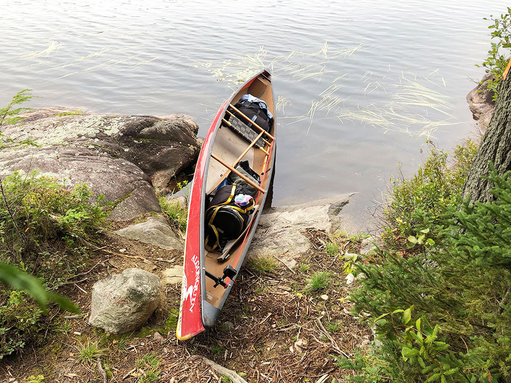Bonnechere Lake Algonquin Park campsite 3 canoe landing