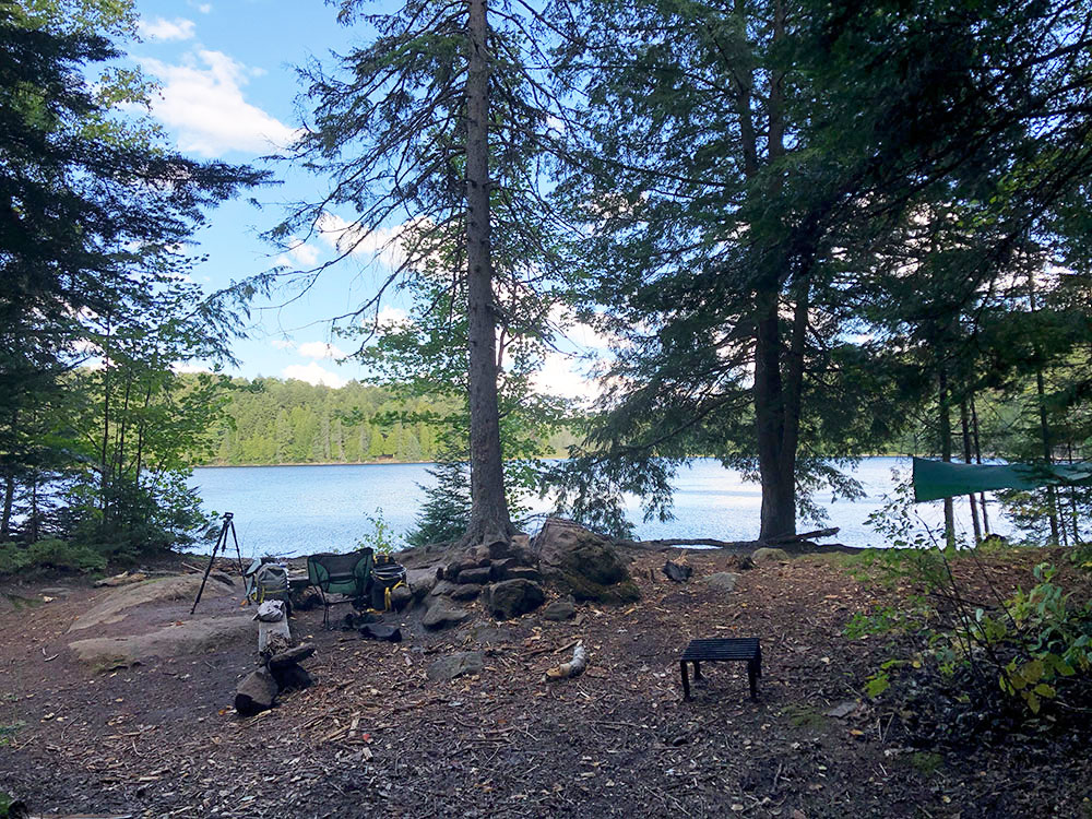 McGarvey Lake Algonquin Park campsite 2 interior 3