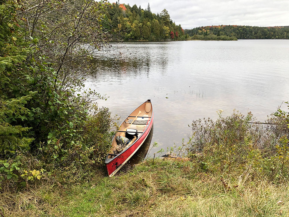 Head Lake Algonquin Park Campsite 6 canoe landing