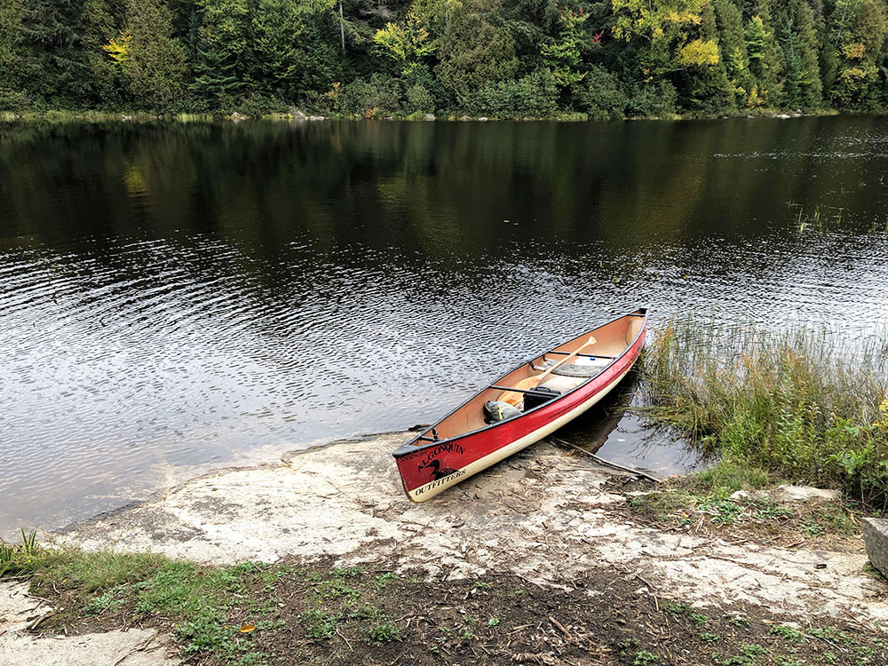 Head Lake Algonquin Park Campsite 7 canoe landing