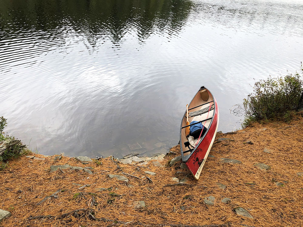 Kenneth Lake Algonquin Park Campsite 3 canoe landing