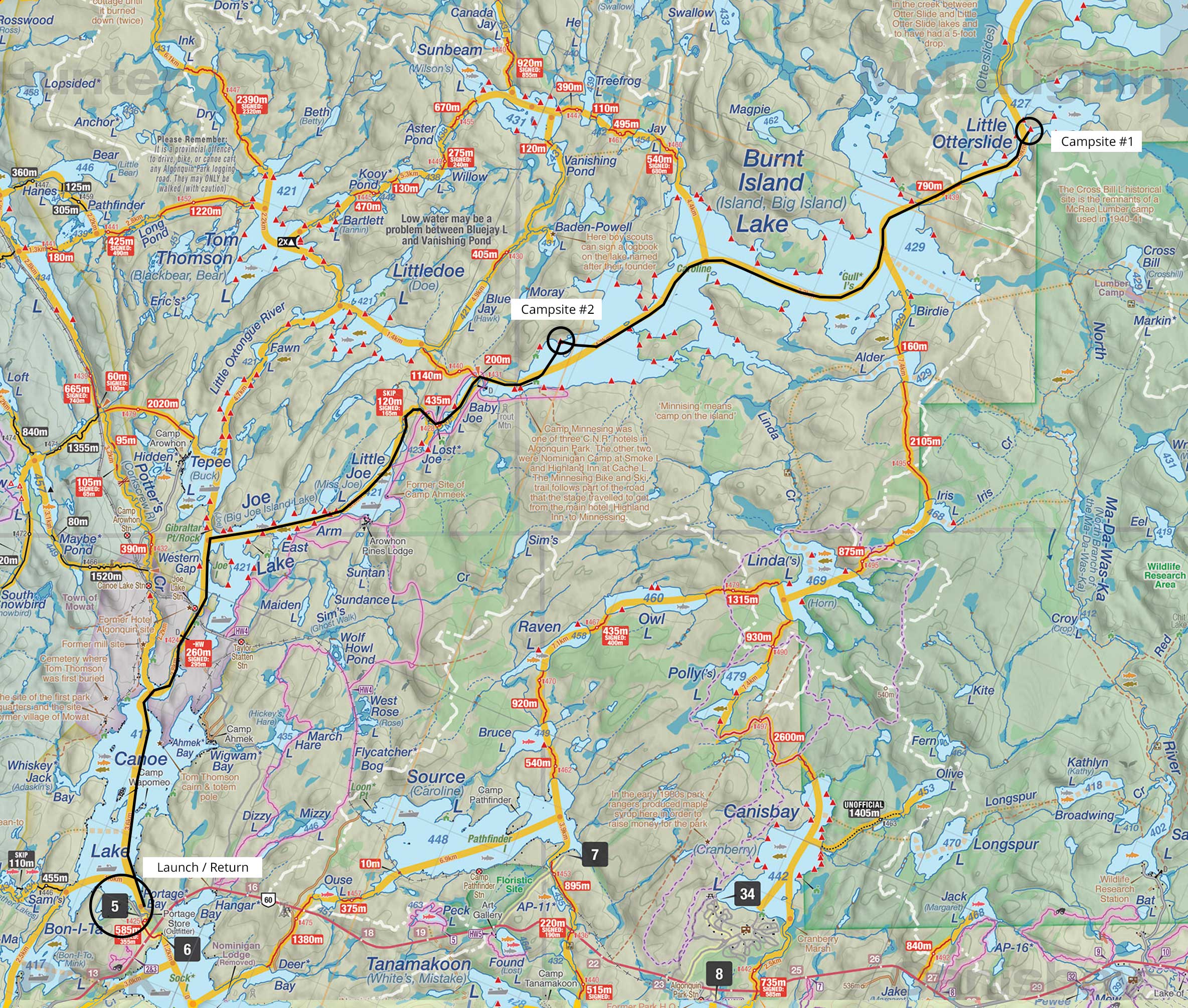 Trip Reports My First Solo Canoe Trip Map and Details