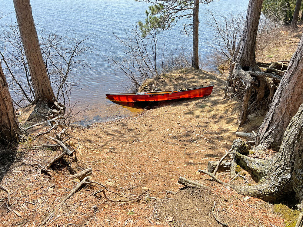 Rock Lake Algonquin Park Campsite 17 Canoe Landing