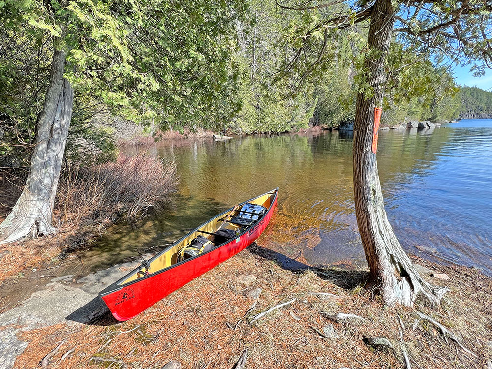 Rock Lake Algonquin Park Campsite 8 Canoe Landing