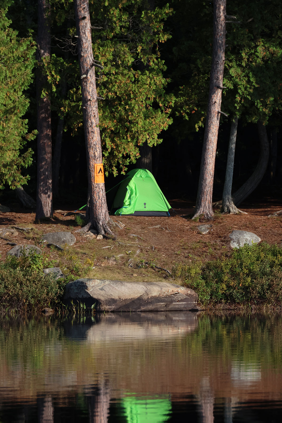 Campsite on Erables Lake in Algonquin Park September 2022 v2