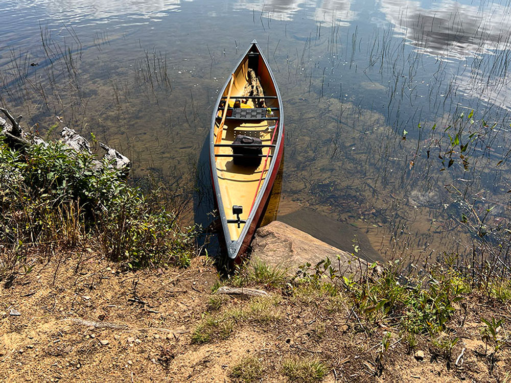 Erables Lake in Algonquin Park Campsite 1 Canoe Landing
