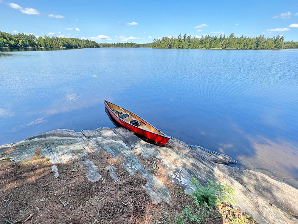 Erables Lake in Algonquin Park Campsite 2 Canoe Landing