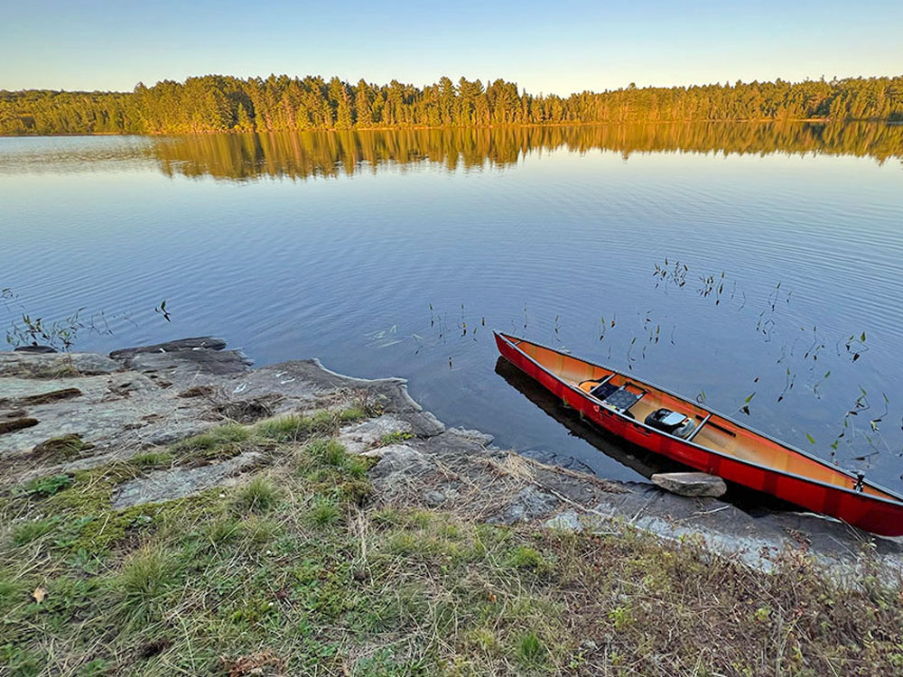 Erables Lake in Algonquin Park Campsite 9 Canoe Landing