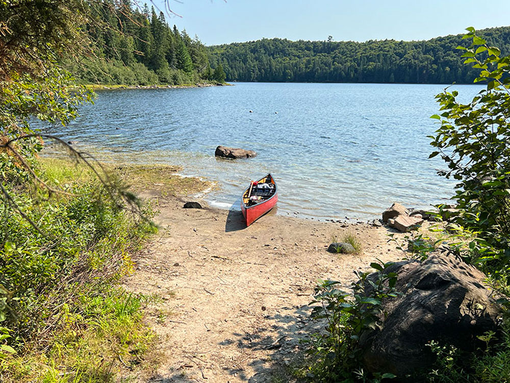 Kiosk Lake in Algonquin Park Campsite #15 Canoe Landing