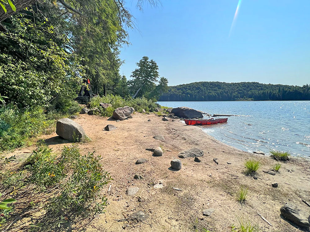Kiosk Lake in Algonquin Park Campsite #16 Canoe Landing