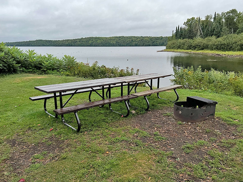 Kiosk Lake in Algonquin Park Jump Off Campsite #1 Fire Pit and Seating