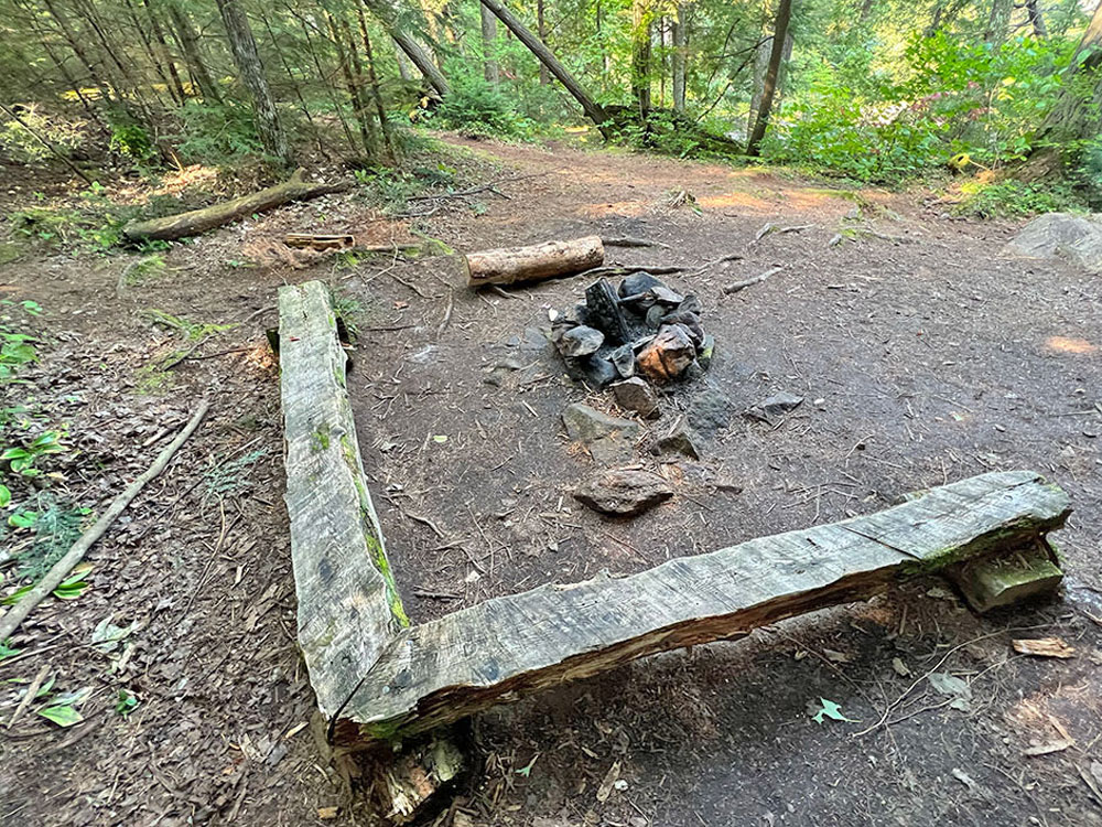 Maple Creek in Algonquin Park Campsite 2 Fire Pit and Seating