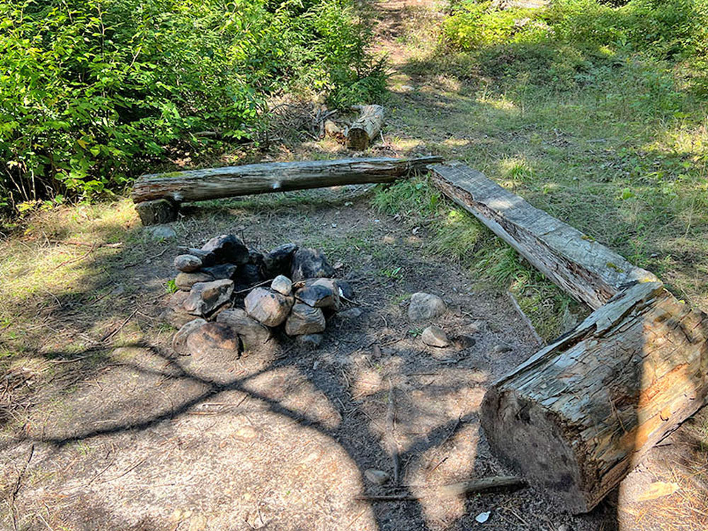 Maple Lake in Algonquin Park Campsite 2 Fire Pit and Seating
