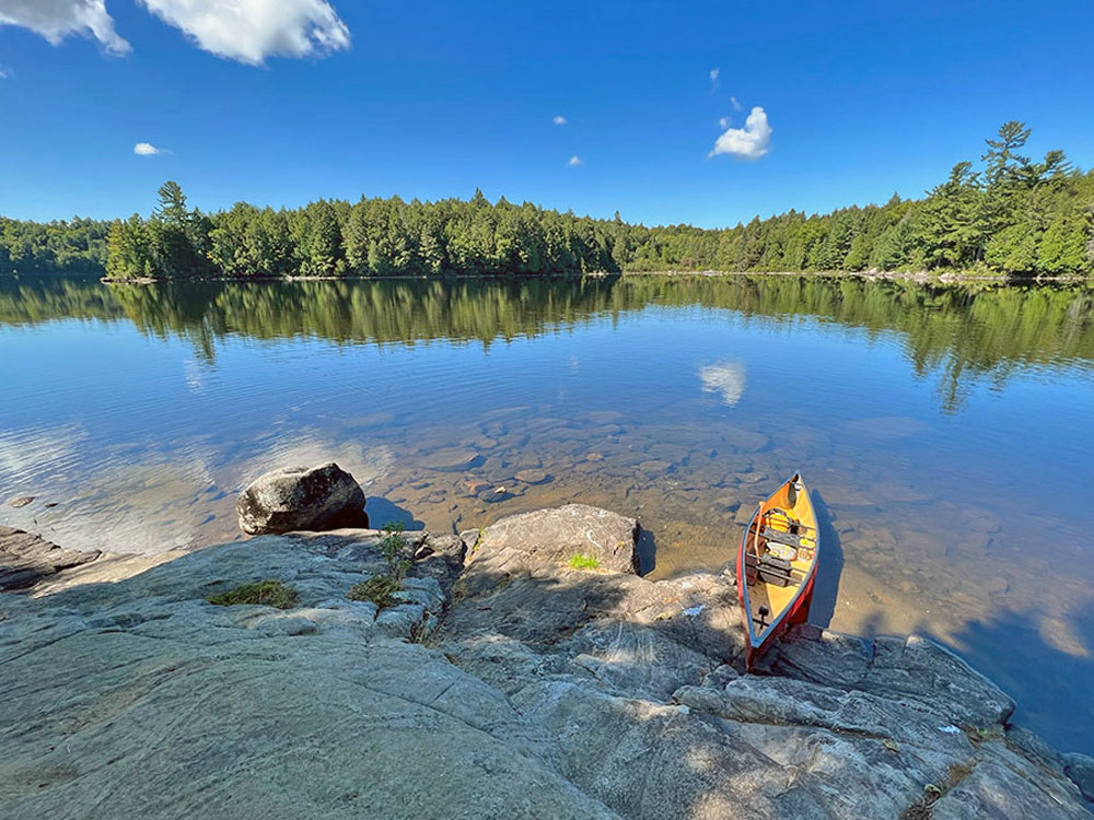 Maple Lake in Algonquin Park Campsite 7 Canoe Landing