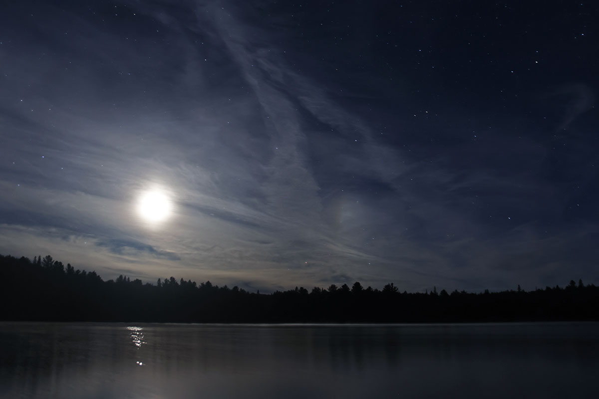 Moon Rising Over White Birch Lake September 2022 v2