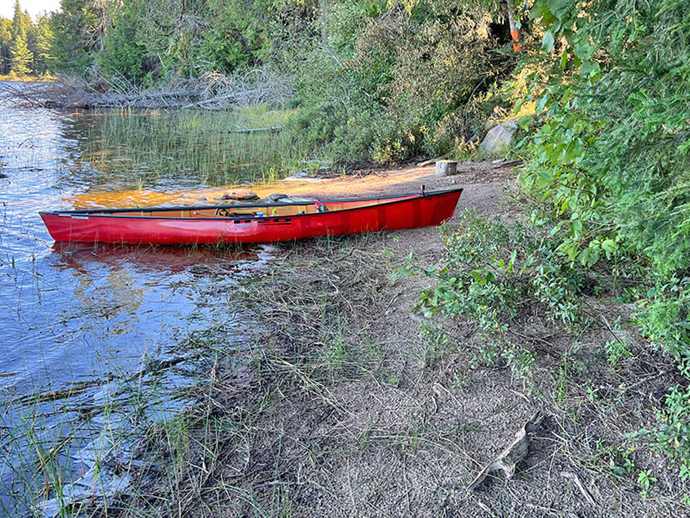 Mouse Lake in Algonquin Park Campsite 5 Canoe Landing