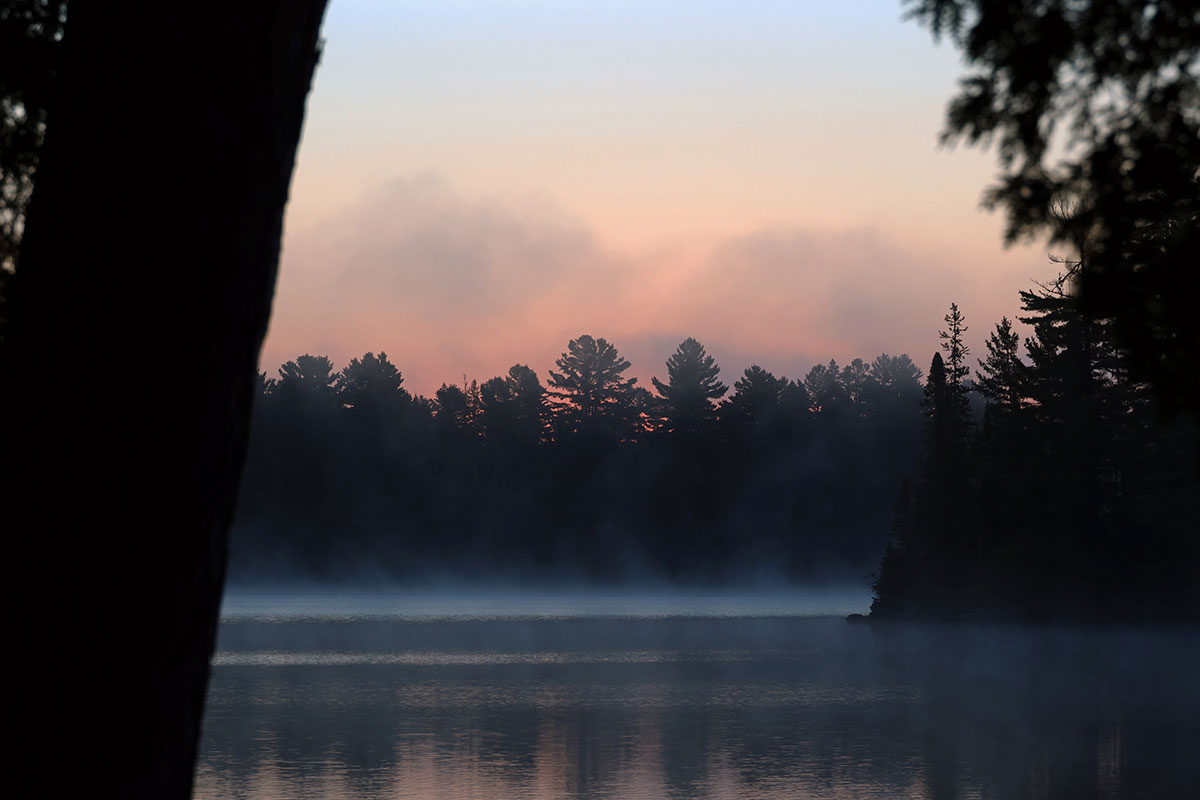 Sunrise on Erables Lake in Algonquin Park September 2022 v3
