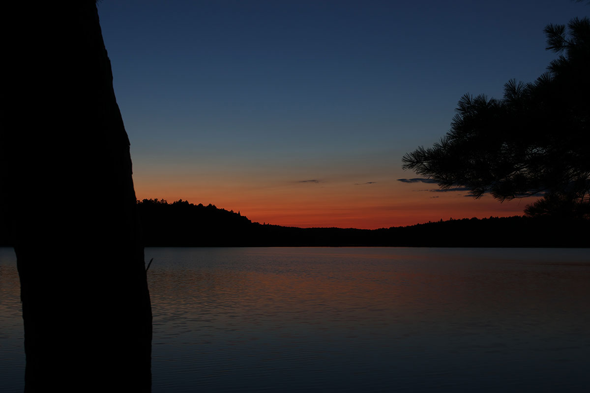 Sunset on Maple Lake Algonquin Park September 2022