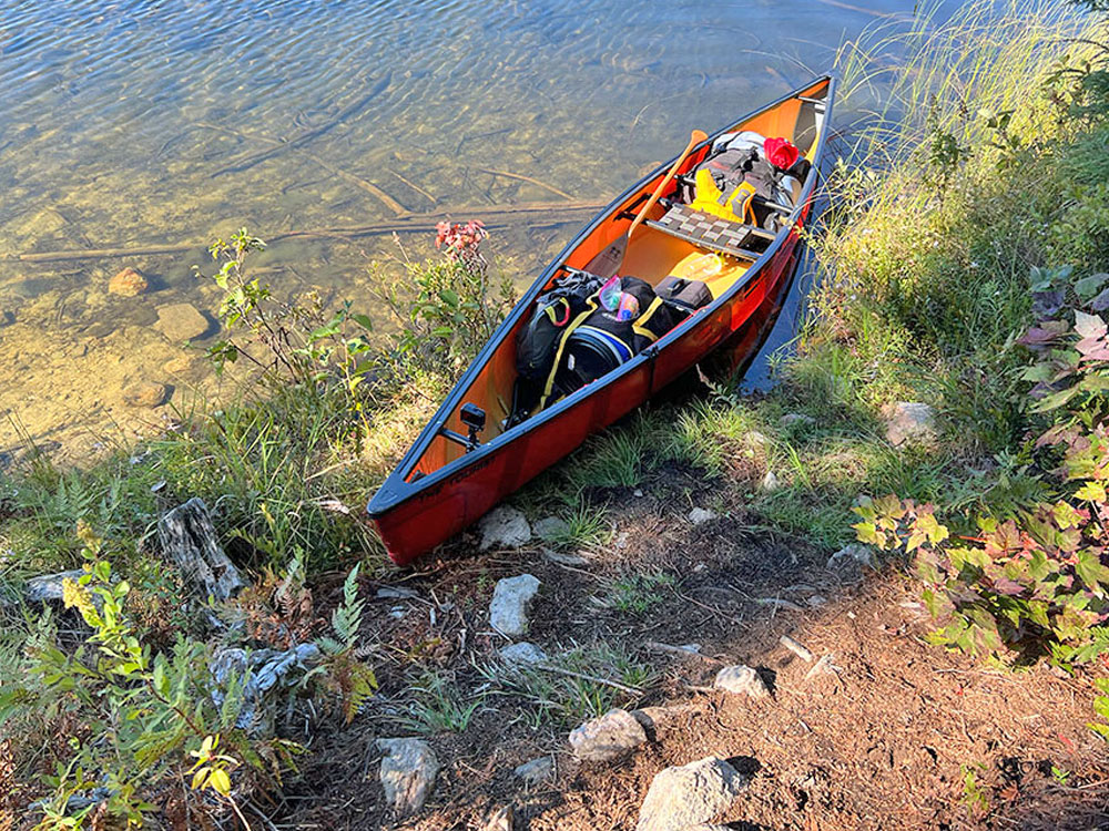 Waterclear Lake in Algonquin Park Campsite 2 Canoe Landing