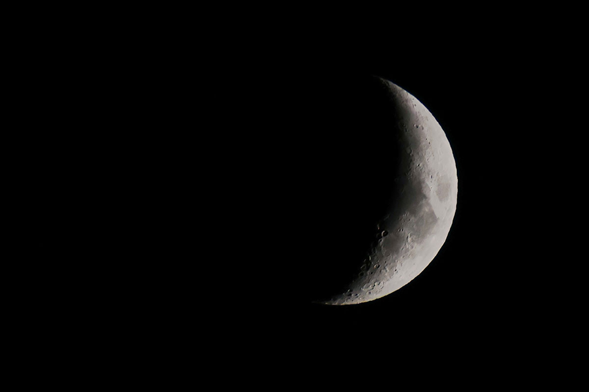 Crescent Moon in Algonquin Park October 2022